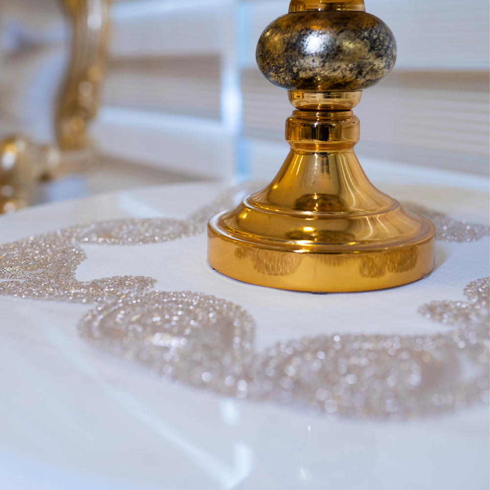 Gold Shawl 5-Piece Luxury Living Room Set