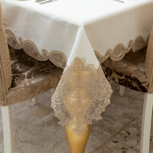 Gold Shawl Luxury Single Tablecloth