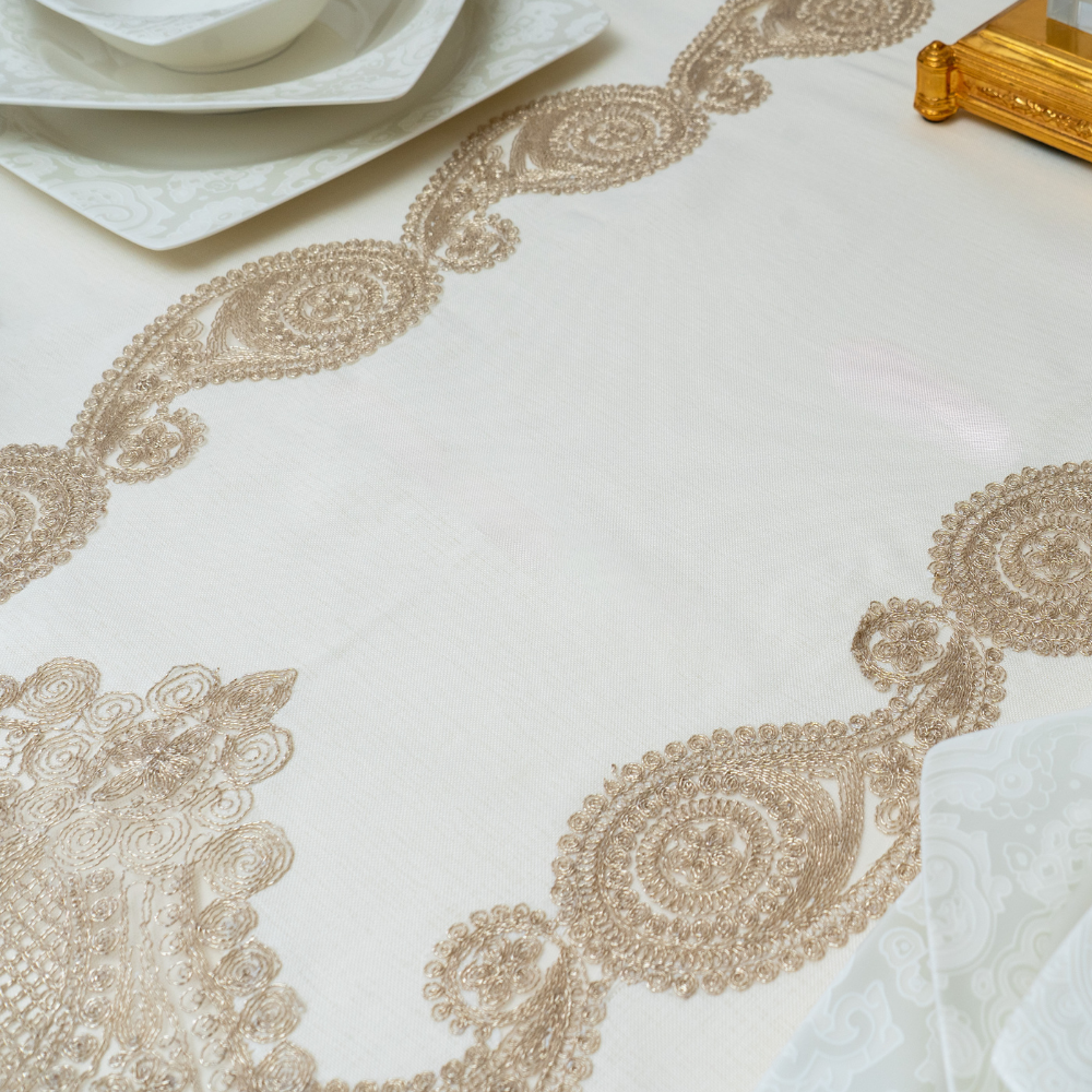 Gold Shawl 26-Piece Luxury Dinnerware Set