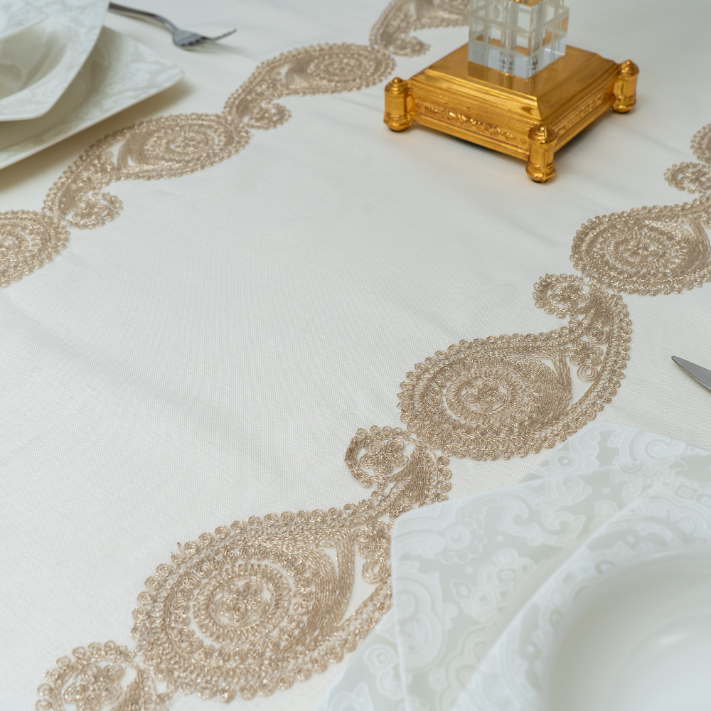 Gold Shawl 26-Piece Luxury Dinnerware Set